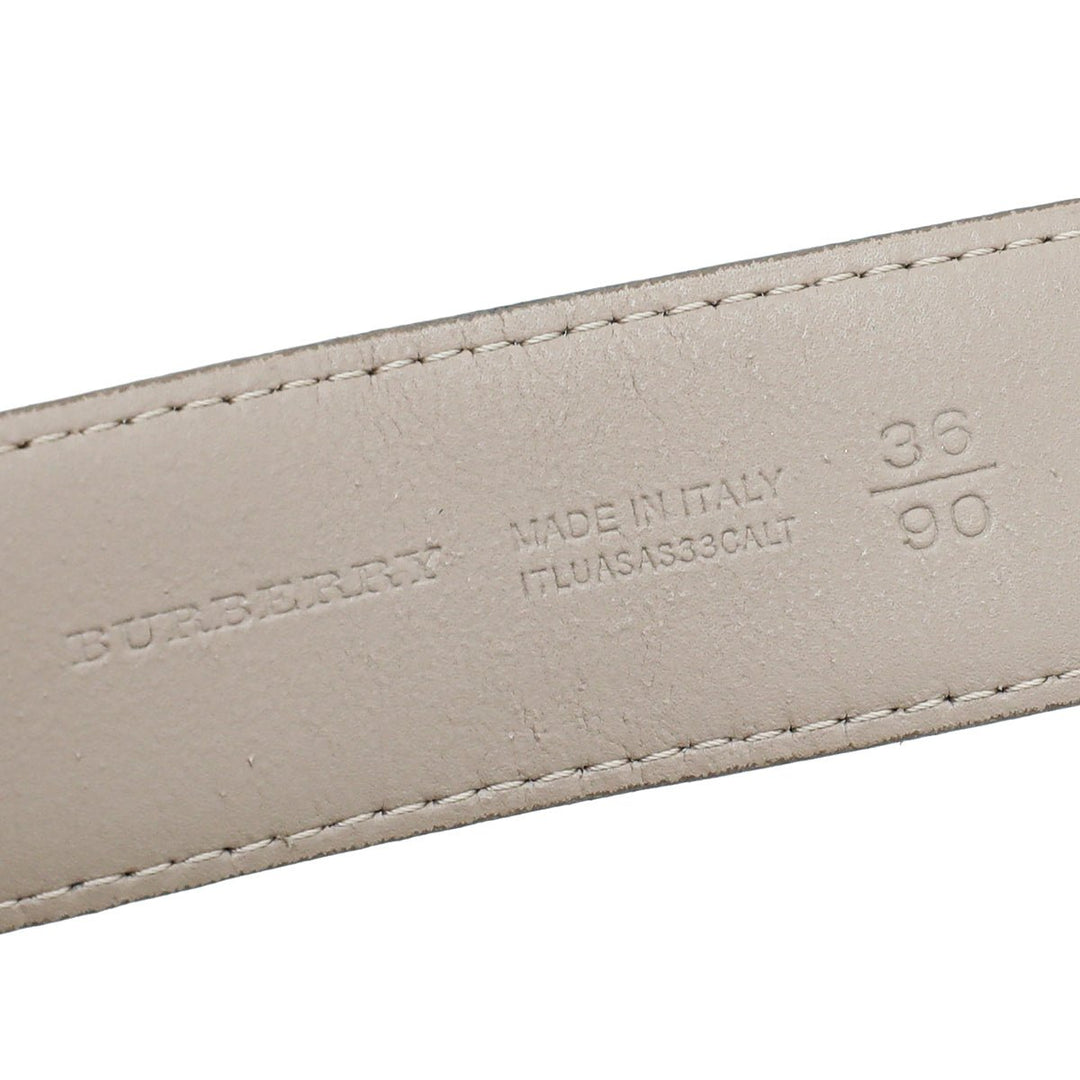 Burberry Beige Nova Check Buckle Belt 36