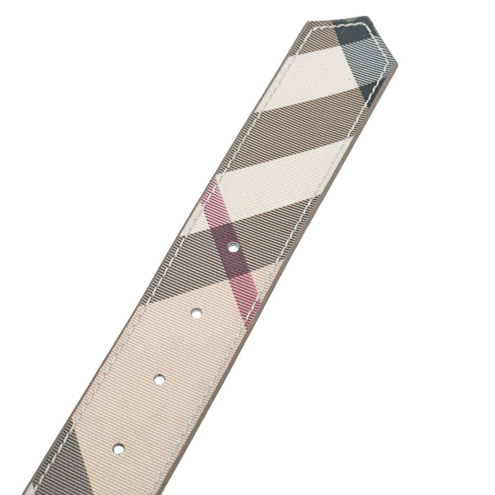 Burberry Beige Nova Check Buckle Belt 36