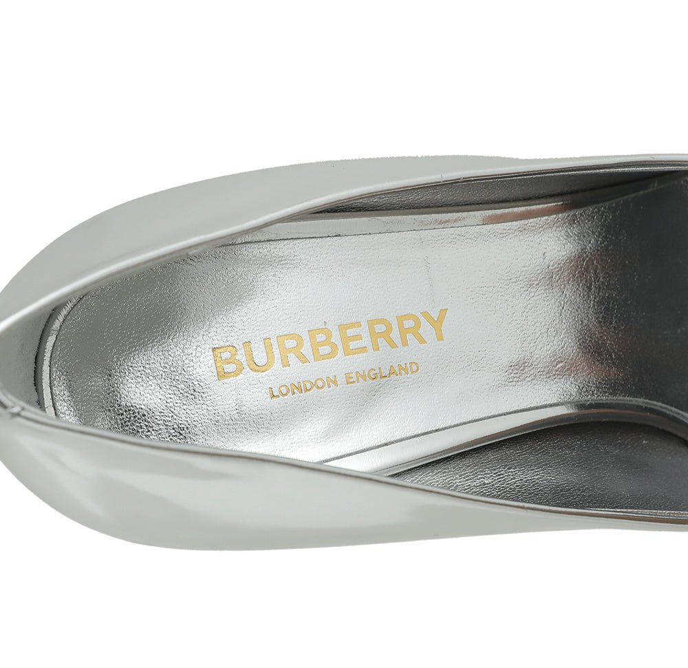 Burberry Bicolor Annalise Mirror Pumps 37