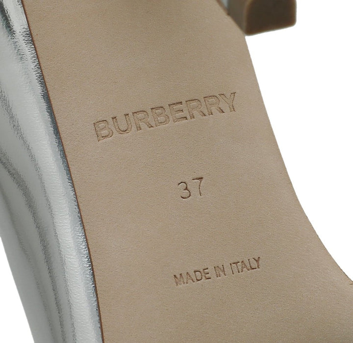 Burberry Bicolor Annalise Mirror Pumps 37