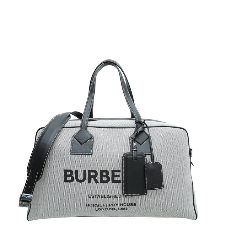Burberry Bicolor Cube Holdall Duffle Bag