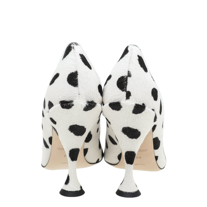 Burberry Bicolor Dalmatian Print Calf Hair Ava Pump 38.5