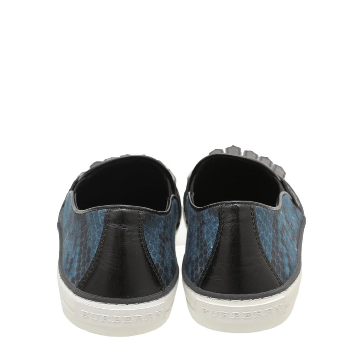 Burberry Bicolor Fringe Penny Slip on Sneakers 39