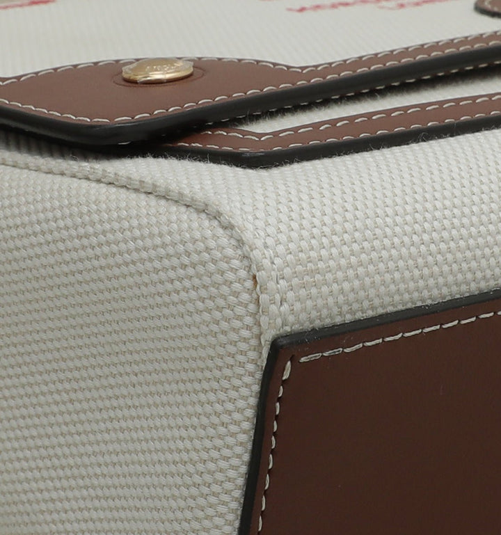 Burberry Bicolor Horseferry Print Note Crossbody Bag