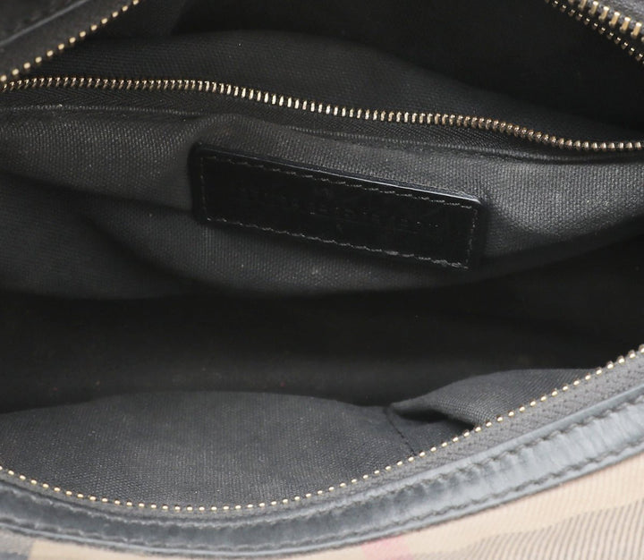 Burberry Bicolor House check Bridle Bowling Bag