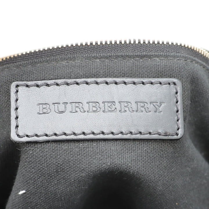 Burberry Bicolor House Check Orchard Satchel Bag