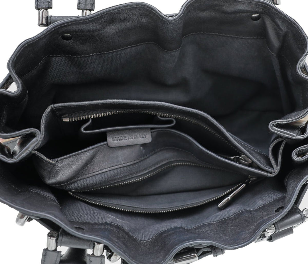 Burberry Bicolor Housecheck Beaton Bag