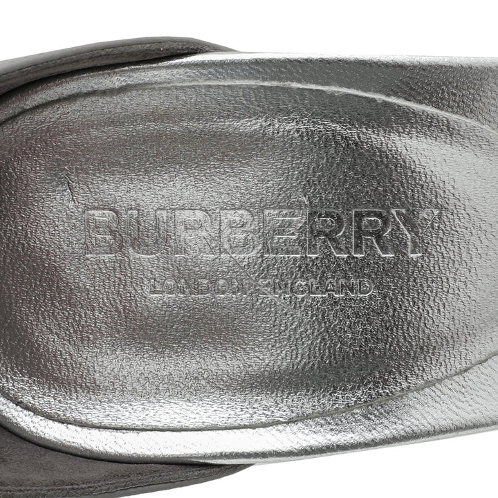 Burberry Bicolor Hove Thong Split-Toe Sandals 38