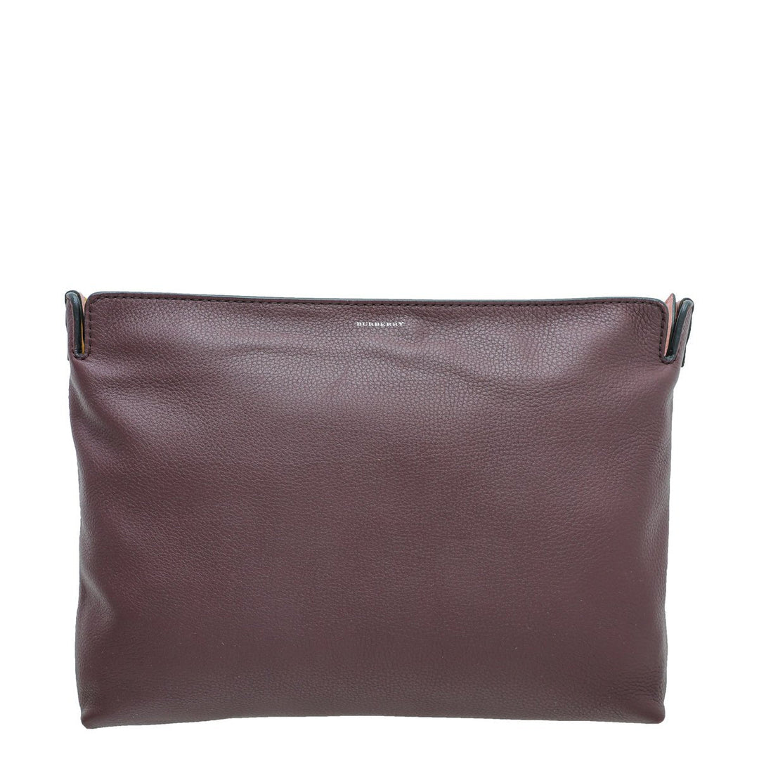 Burberry Bicolor Large Clutch