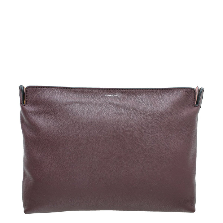 Burberry Bicolor Large Clutch