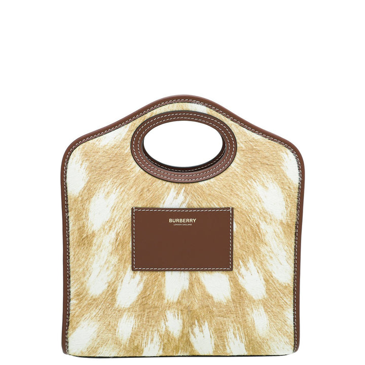 Burberry Bicolor Mini Calf Hair Pocket Bag