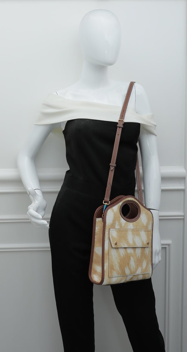 Burberry Bicolor Mini Calf Hair Pocket Bag