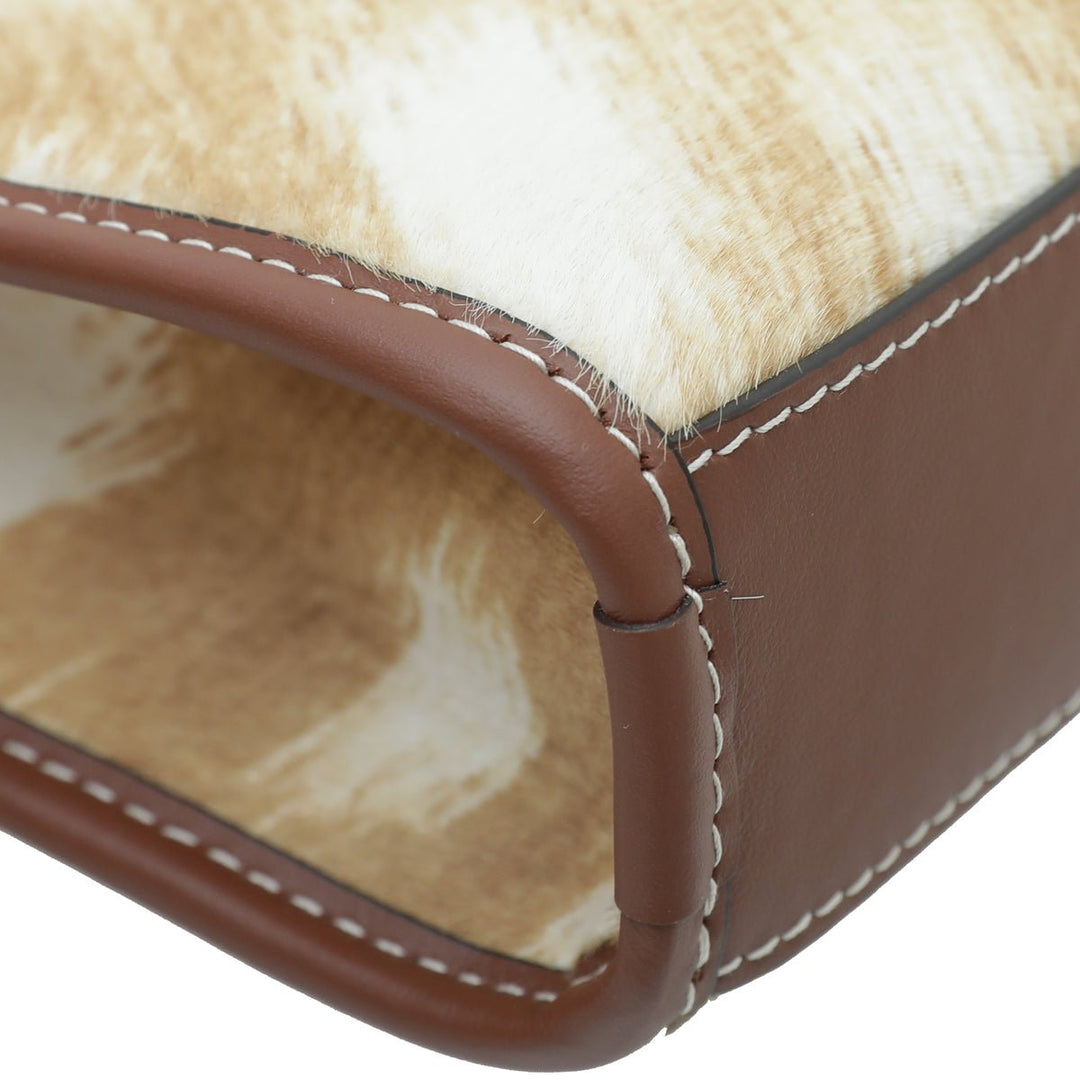 Burberry Bicolor Mini Calf Hair Pocket Bag