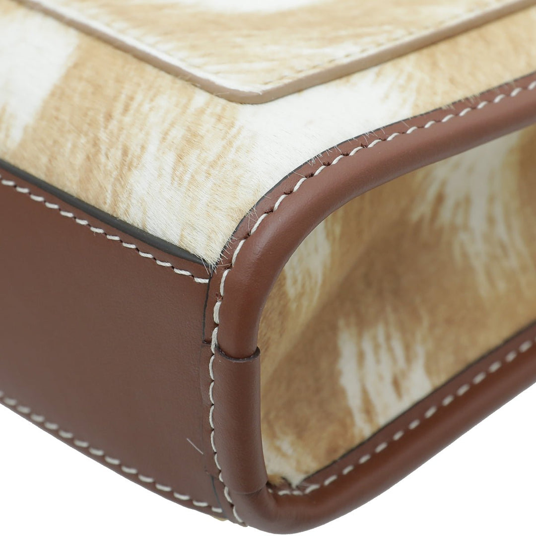 Burberry Bicolor Mini Calf Hair Pocket Bag