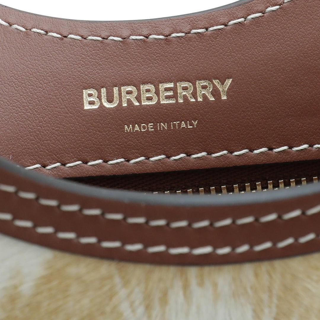 Burberry Bicolor Mini Calf Hair Pocket Bag
