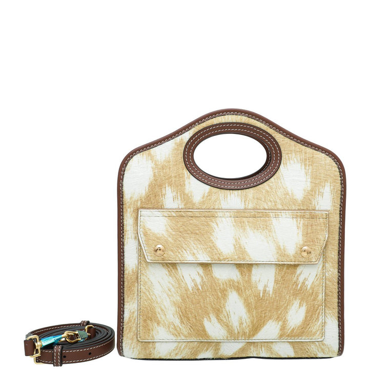 Burberry Bicolor Mini Calf Hair Pocket Bag