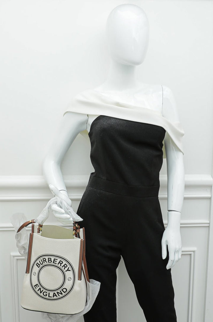 Burberry Bicolor Peggy Small Bucket Bag