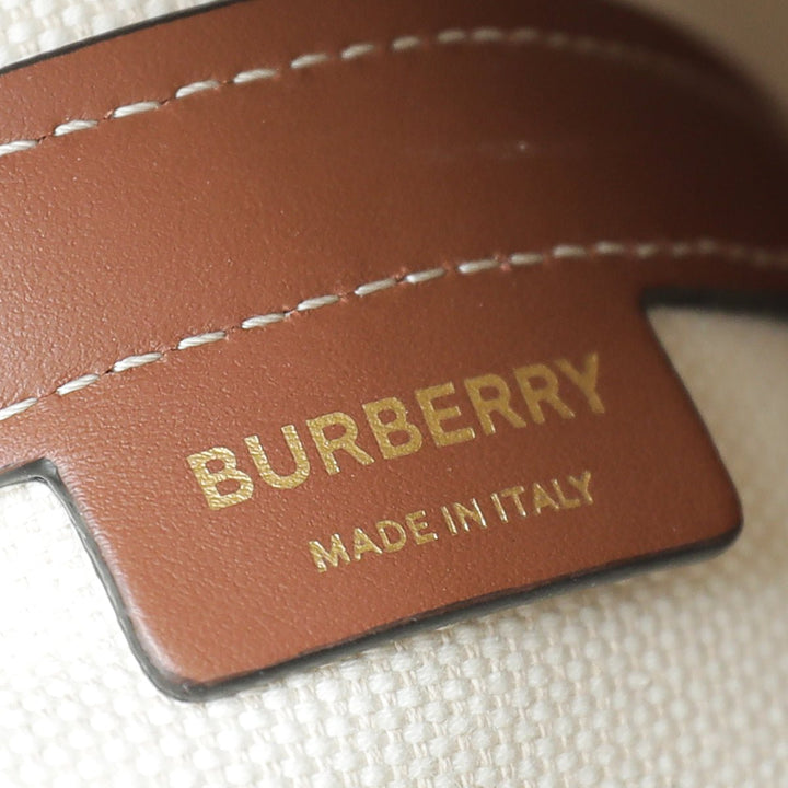 Burberry Bicolor Peggy Small Bucket Bag
