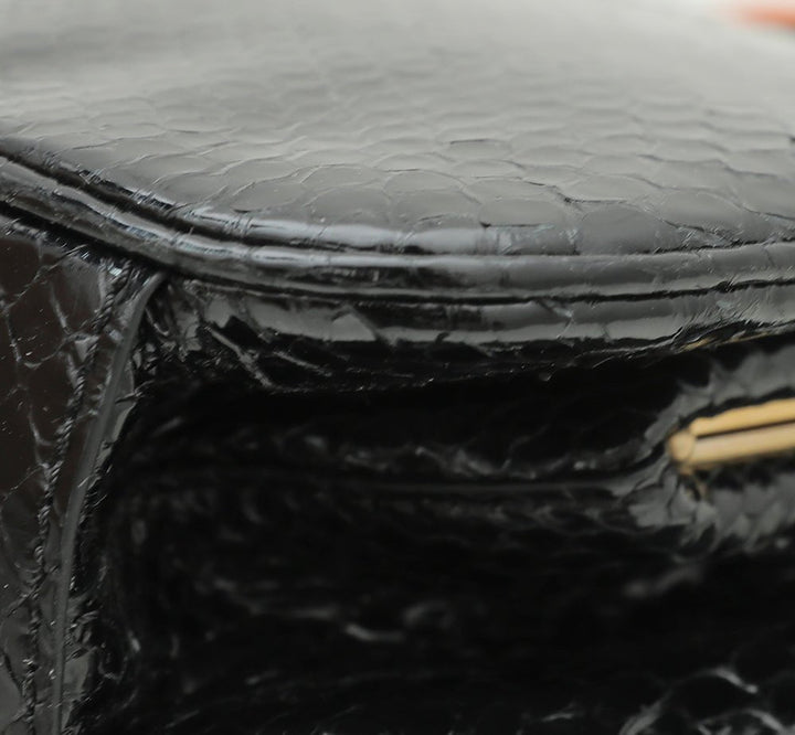 Burberry Bicolor Python Pochette Frame Bag
