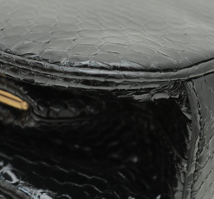 Burberry Bicolor Python Pochette Frame Bag