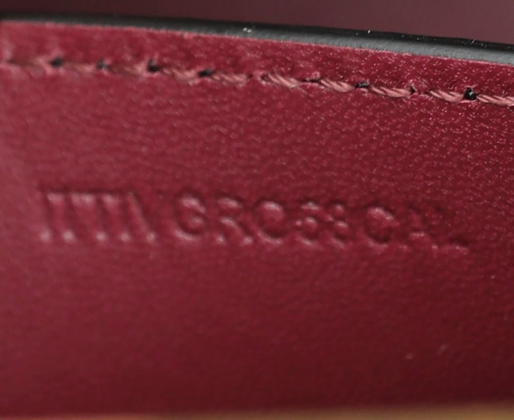 Burberry Bicolor Python Pochette Frame Bag