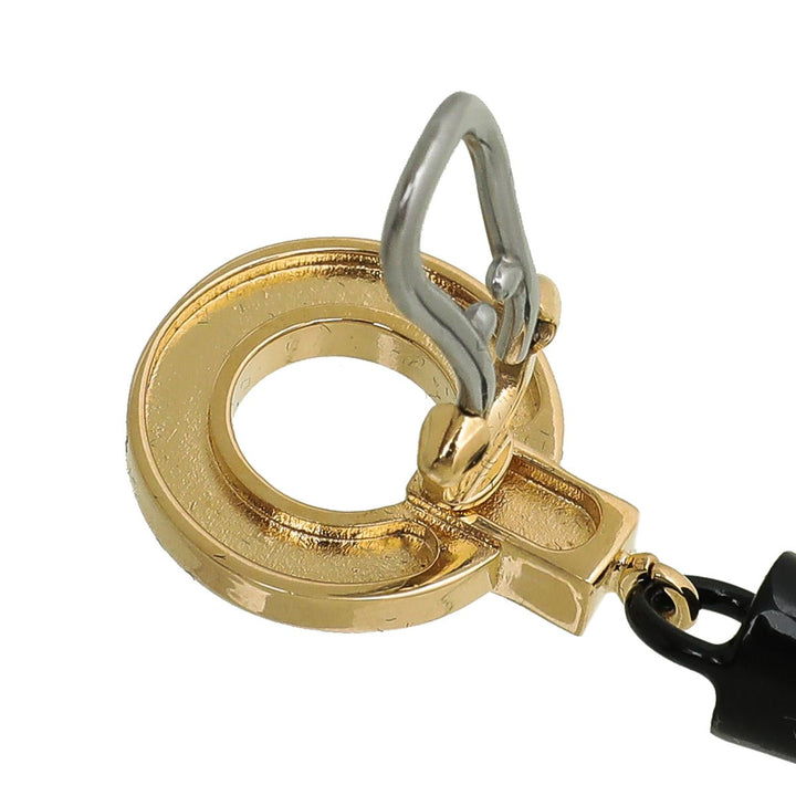 Burberry Bicolor Round Drop Horse Hoof Earrings