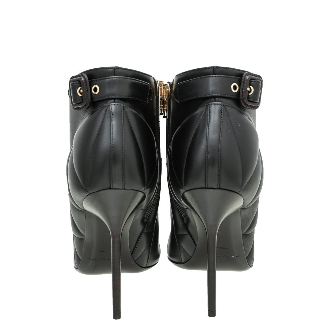 Burberry Black Alexandra Pointed Toe Ankle Boots 40