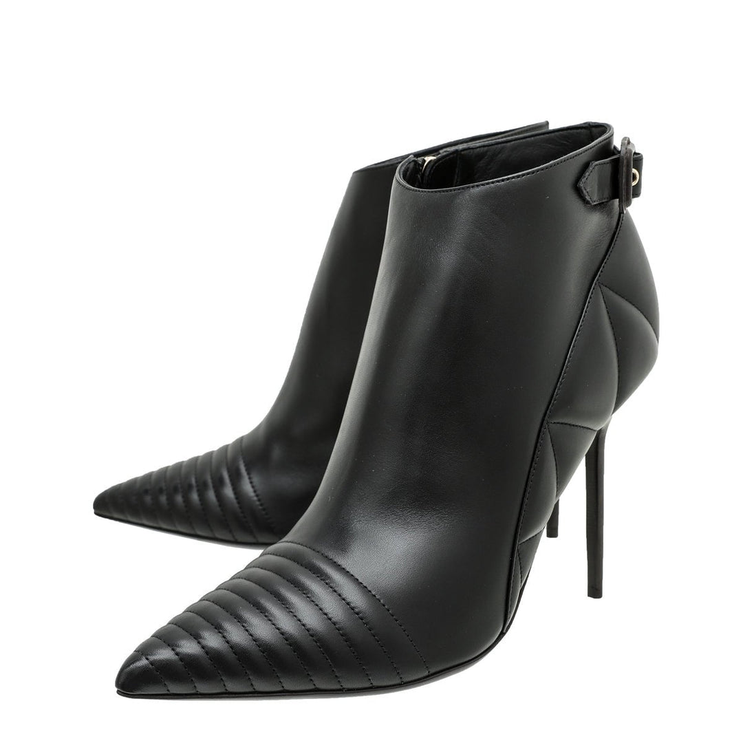 Burberry Black Alexandra Pointed Toe Ankle Boots 40