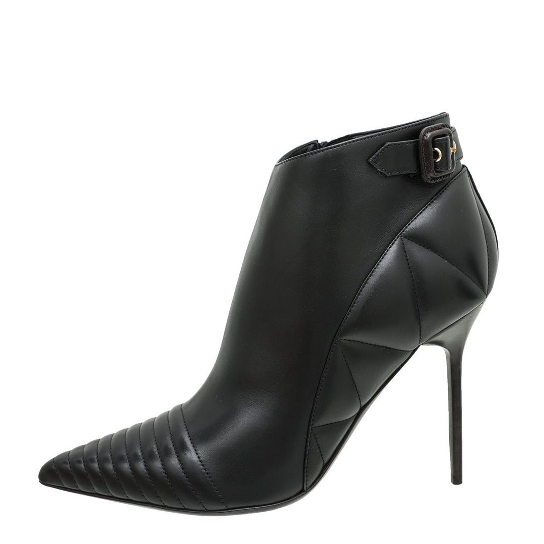 Burberry Black Alexandra Pointed Toe Ankle Boots 40