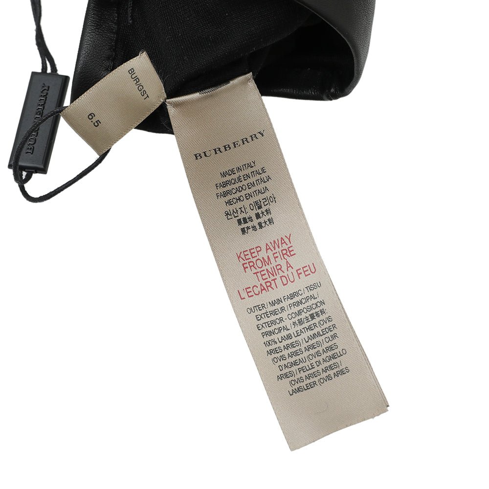 Burberry Black Long Gloves