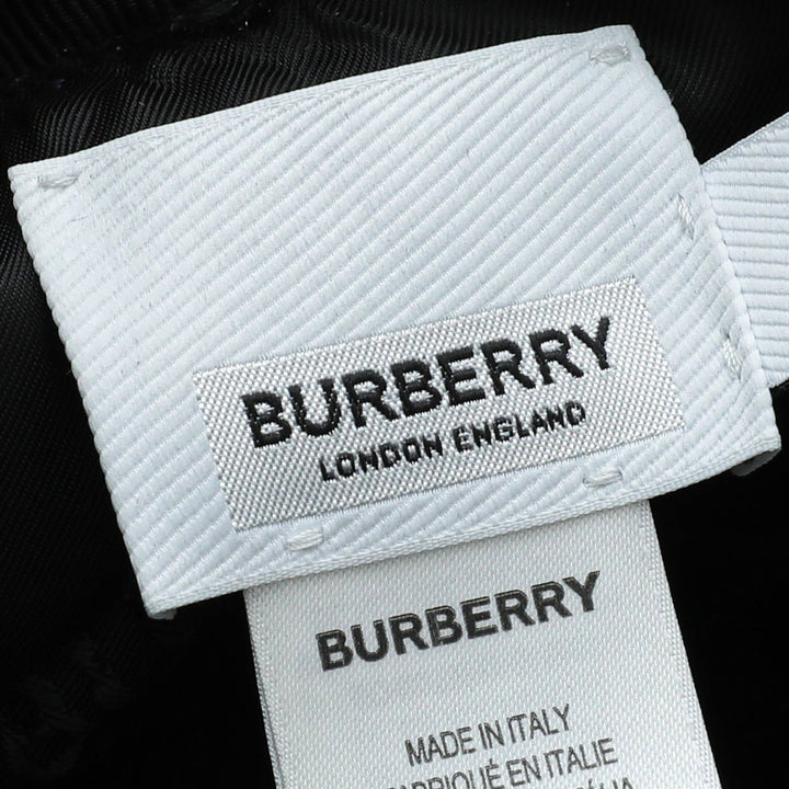 Burberry Black Pony Beret Large Hat