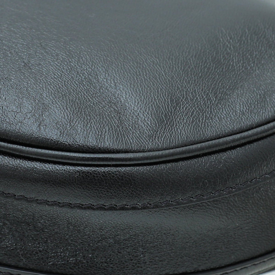 Burberry Black Soft Olympia Small Flap Chain Bag