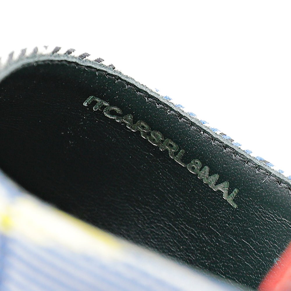 Burberry Blue Multicolor Annice Tartan Slingback Heels 40