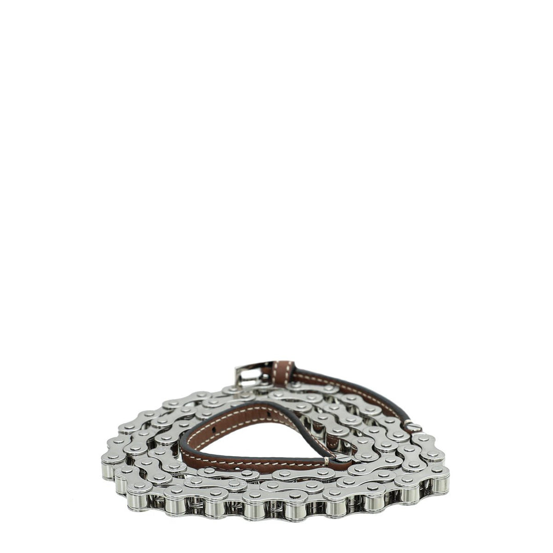 Burberry Brown Bike Chain Belt Large