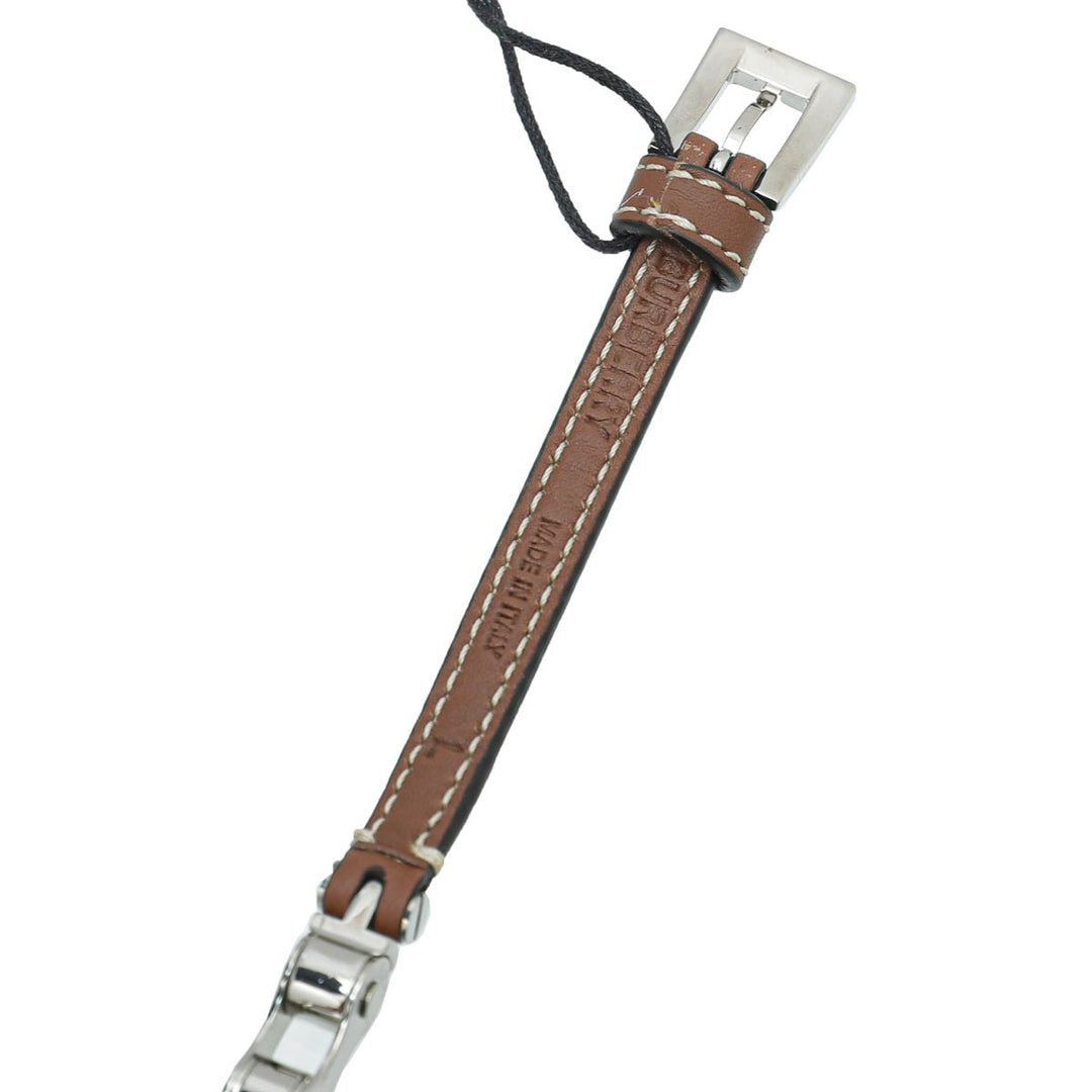 Burberry Brown Bike Chain Belt Large