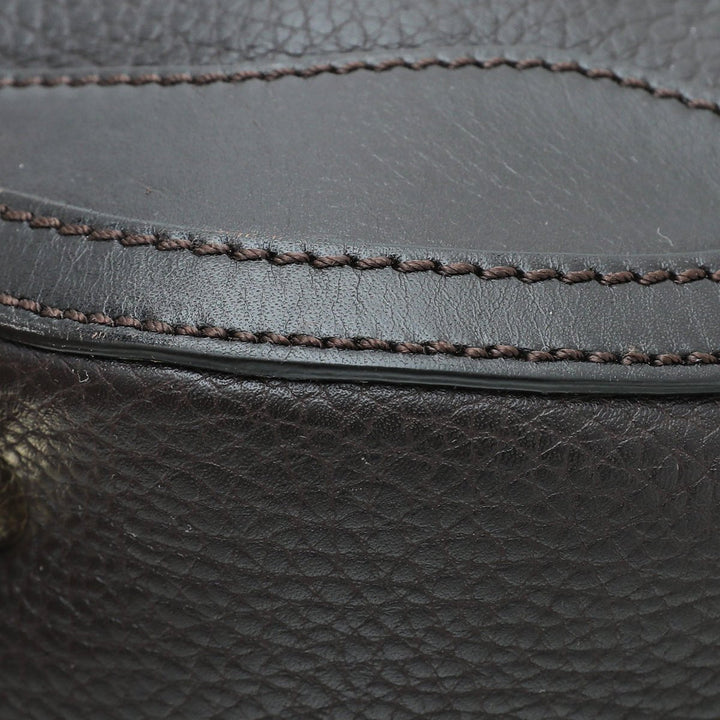Burberry Chocolate Brown Orchard Satchel Bag