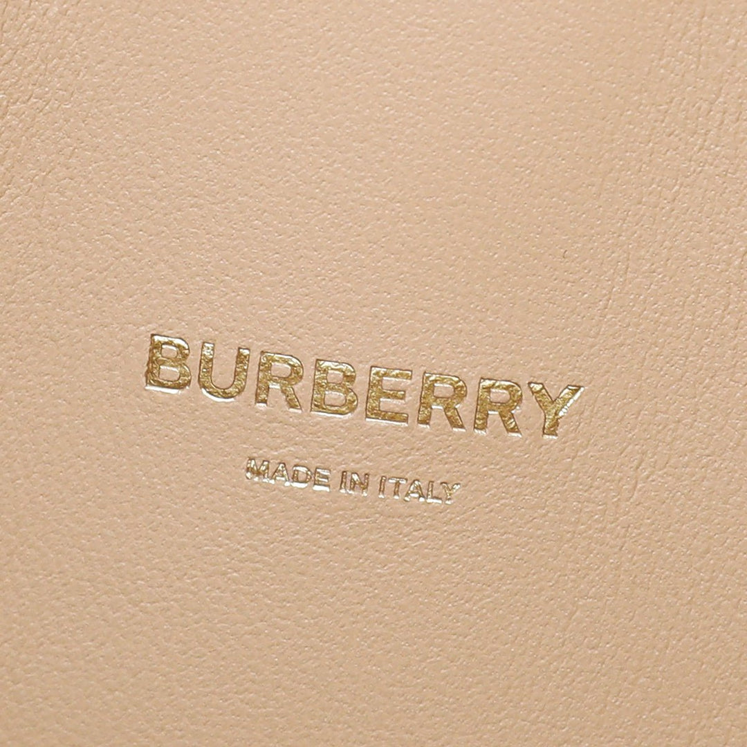 Burberry Cool Beige Satin Olympia Studs Clutch