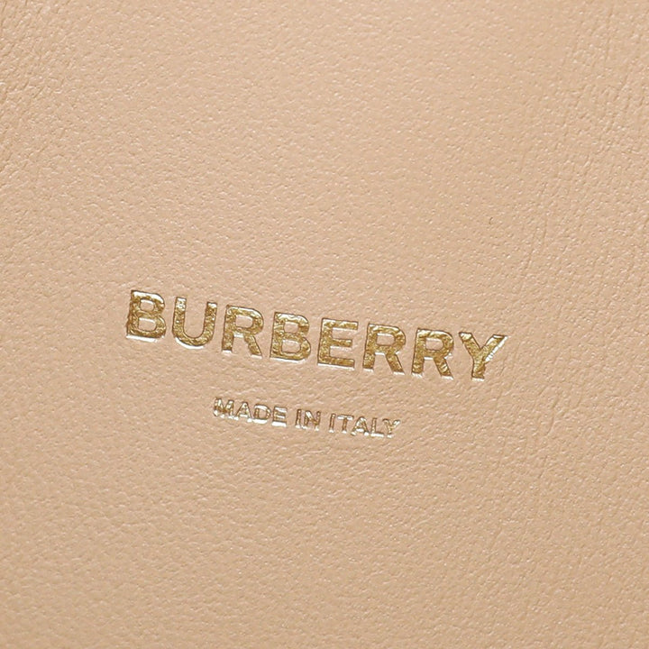 Burberry Cool Beige Satin Olympia Studs Clutch