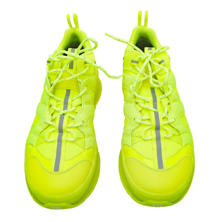 Burberry Fluorescent Yellow Union Sneakers 40
