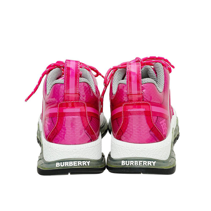 Burberry Fuchsia Union Sneakers 36