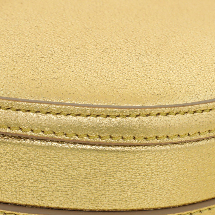 Burberry Gold Olympia Mini Chain Zip Bag
