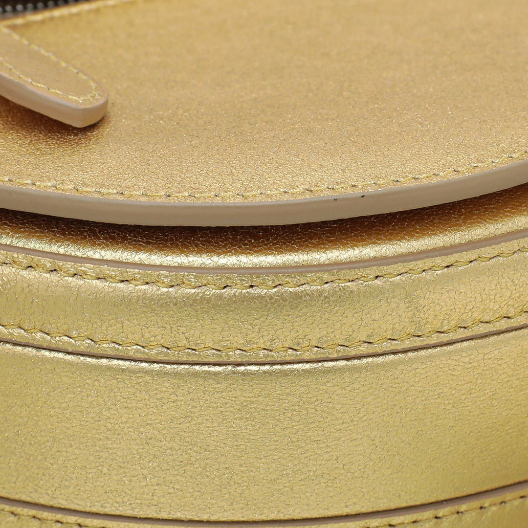 Burberry Gold Olympia Small Flap Bag