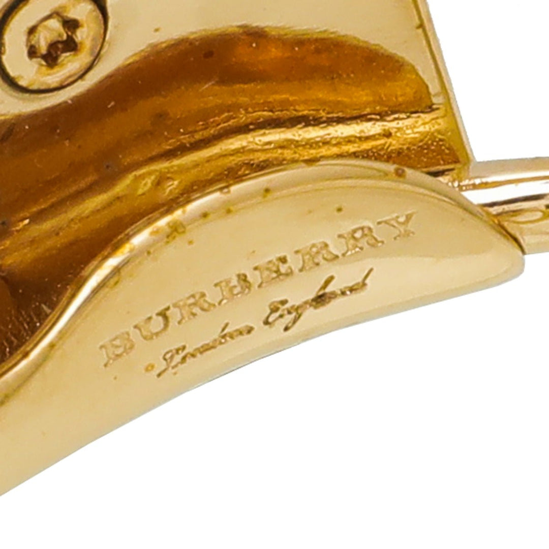 Burberry Gold Plated Daisy Crystal Open Cuff Bracelet