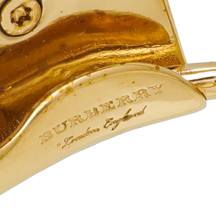 Burberry Gold Plated Daisy Crystal Open Cuff Bracelet