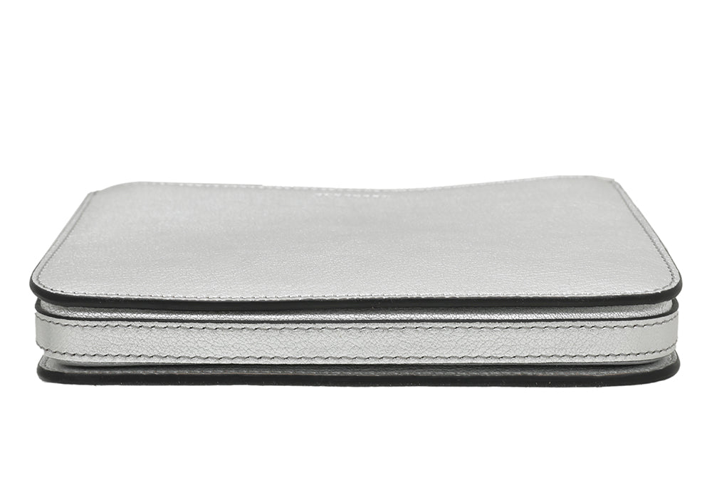 Burberry Metallic Silver Penhurst D Ring Trio Crossbody Bag