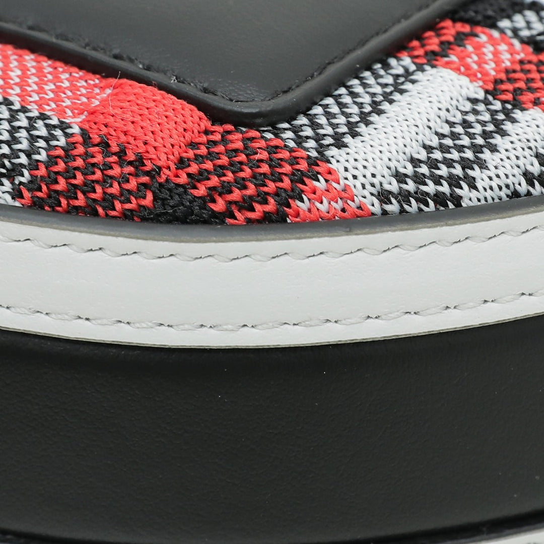 Burberry Tricolor Fabric Check Olympia Bag