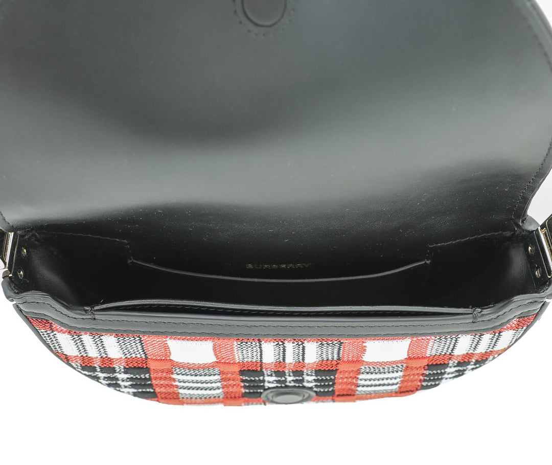 Burberry Tricolor Fabric Check Olympia Bag