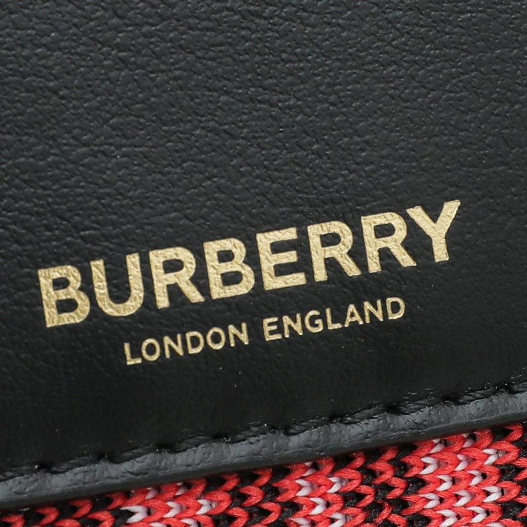 Burberry Tricolor Fabric Check Olympia Bag