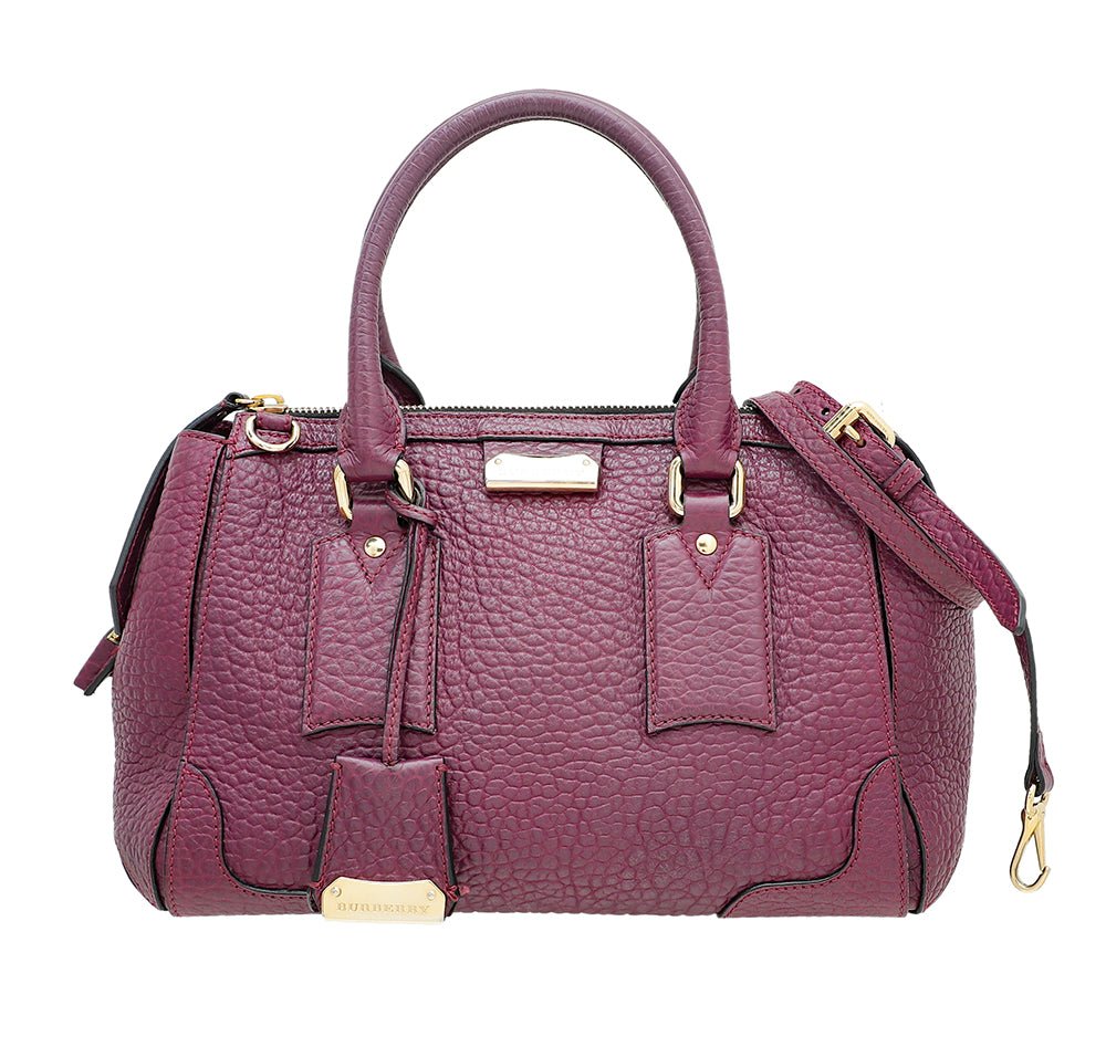 Burberry Violet Heritage Gladstone Bag
