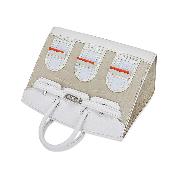 Top quality Hermes Limited Edition Birkin 20 Faubourg Sellier Bag Neige (Snow) White Matte Alligator
